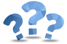 Three question marks symbolize questions bladder cancer patients can ask their care team