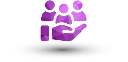 Icon of 3 NMIBC patients held in a hand, indicating patients who achieved a predefined response during a clinical trial