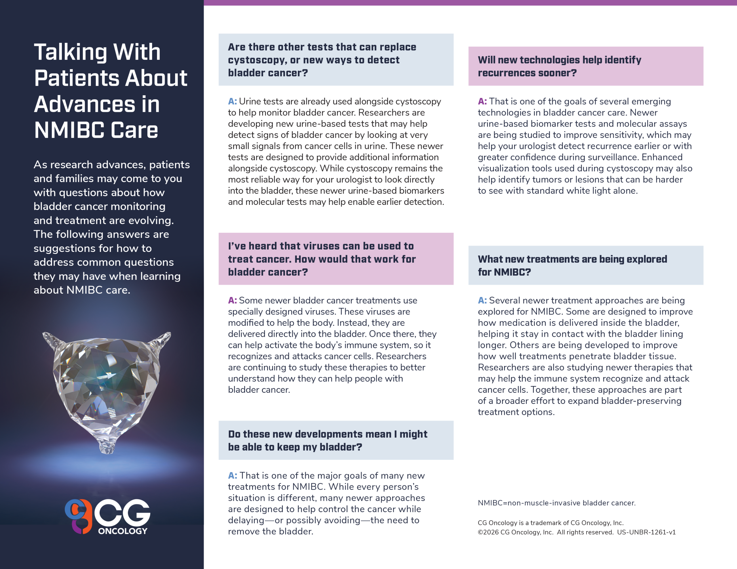 Patient Guide for Evolving NMIBC Care